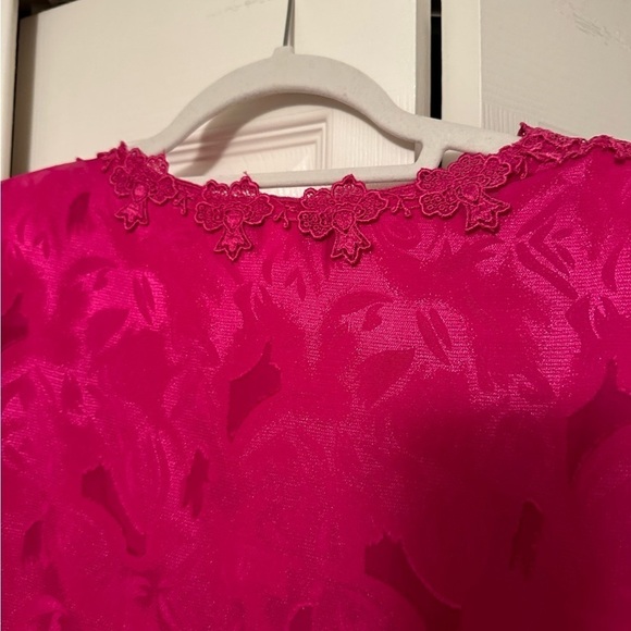 Vintage After Dark Pink Slip Dress and Jacket - Picture 11 of 16